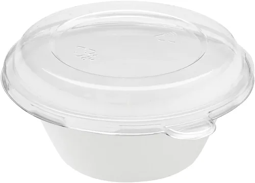 Vista 12 de Restaurantware Pulp Safe - Tazones de ensalada de 8 onzas, sin PFAS añadidos, 100 cuencos desechables – Tapas se venden por separado cuencos