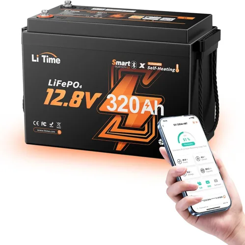 Vista 11 de Litime Batería de litio Xtra Mini LiFePO4 de 12V 100Ah para RV, cámper