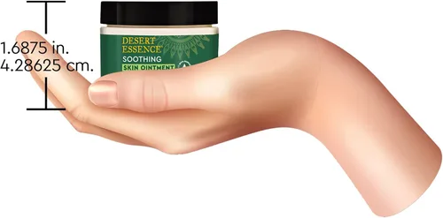Vista 7 de Desert Essence Ungüento orgánico para la piel con aceite de árbol de té, 1 onza líquida, paquete de 4, aceites esenciales de jojoba y lavanda