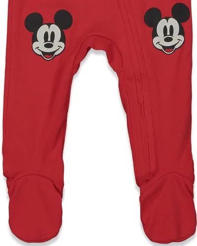 Vista 6 de Disney Mickey Mouse - Paquete de 2 overoles con cremallera para dormir y jugar para bebés