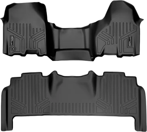 Vista 13 de Maxfloormat - Tapetes de piso para auto, juego completo, negro para Dodge RAM (2012-2017)