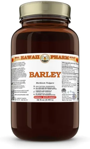 Vista 8 de Hawaii Pharm Extracto líquido de hierba de cebada, 2 fl oz