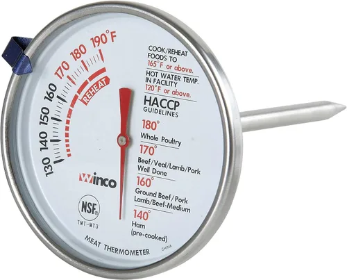 Vista 18 de Winco Termómetro digital de esfera de 1-1/4 pulgadas con sonda de 4-3/4 pulgadas