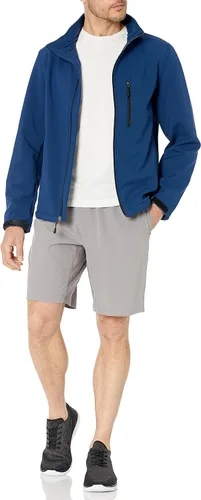 Vista 5 de Tienda Essentials Chaqueta Softshell resistente al agua para hombre grande y alto