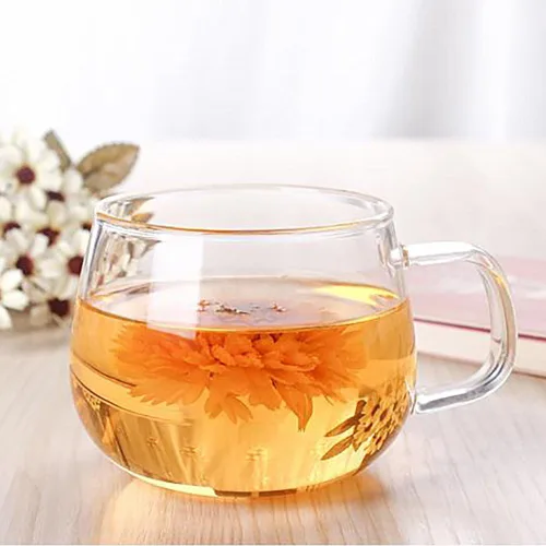 Vista 4 de BESTERY - Juego de 4 vasos de vidrio de borosilicato transparente resistente al calor para té, café expreso, 10 onzas, con asa