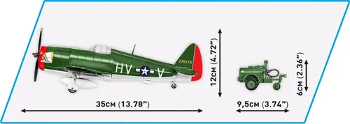 Vista 3 de COBI Colección Histórica WWII P-47 Thunderbolt™ & Tank Trailer Edición Ejecutiva