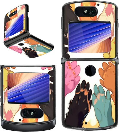 Vista 11 de Rossy Funda para Motorola RAZR 5G, para Moto RAZR 5G, funda delgada y ligera de policarbonato duro a prueba de golpes para Motorola Moto RAZR 5G
