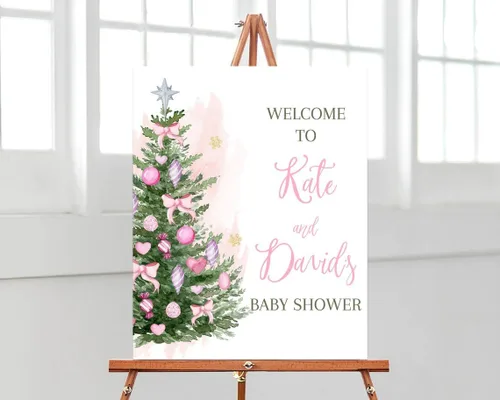 Vista 20 de Letrero de bienvenida personalizado para baby shower, Baby It's Cold Shower #8Tr