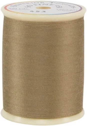 Vista 43 de Superior Threads - Tan Fine! #50#411 Negro Carrete de 550 yardas