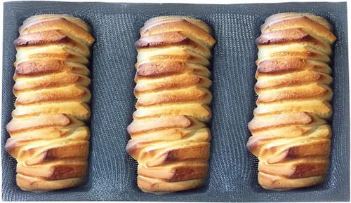Vista 6 de Formas de pan de silicona de malla moldes de pan de forma cuadrada Bandeja de panadería antiadherente Pan de fibra de vidrio recubierto de silicona