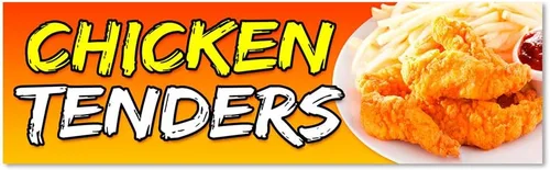 Vista 3 de Chicken Tenders - Cartel de vinilo pequeño - 24x60