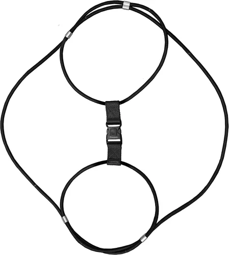 Vista 5 de Encased Bloqueo para botes de basura para animales/mapaches, cuerda elástica de nailon resistente y grande para exteriores