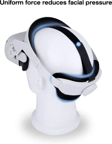 Vista 4 de iovroigo Upgrade Adjustable Halo Head Strap, Suitable for Oculus Quest 2 VR Head Straps Increase Supporting Force and Improve Comfort-Virtual