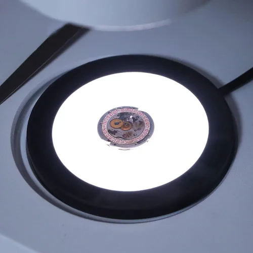 Vista 3 de Kit de accesorios para microscopio Anillo ajustable Fuente de luz inferior LED Microscopio Retroiluminación Lámpara iluminadora para industria