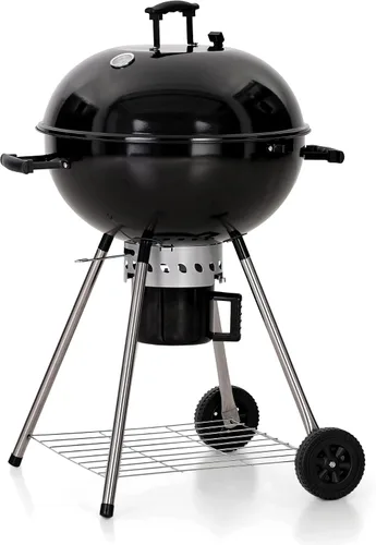 Vista 7 de MFSTUDIO - Parrilla portátil de carbón de 18 pulgadas con colector de cenizas deslizante, color negro