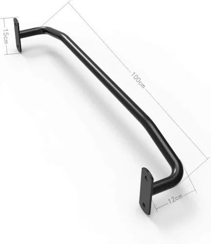 Vista 7 de Barras de dominadas para montar en la pared, barra horizontal segura y estable para puerta, equipo de fitness de fuerza muscular familiar, carga