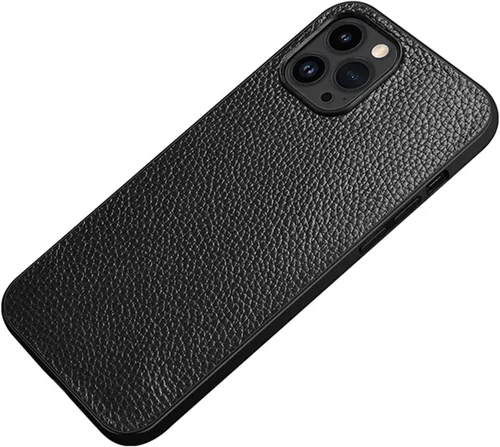 Vista 13 de Funda de cuero para iPhone 14/14 Plus/14 Pro/14 Pro Max, piel auténtica de lujo, ajuste delgado, ligera, antideslizante, a prueba de golpes, funda