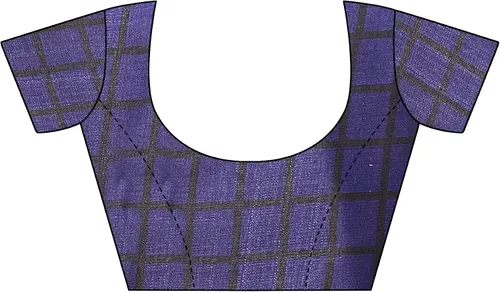 Vista 5 de Sari de seda para mujer, estilo banarasi, con blusa (color libre), color naranja NIA