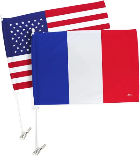 Vista 85 de Paquete de bandera de coche de la Copa del Mundo 2022 de Gales, bandera americana para carros, decoración de automóviles, pancarta pequeña