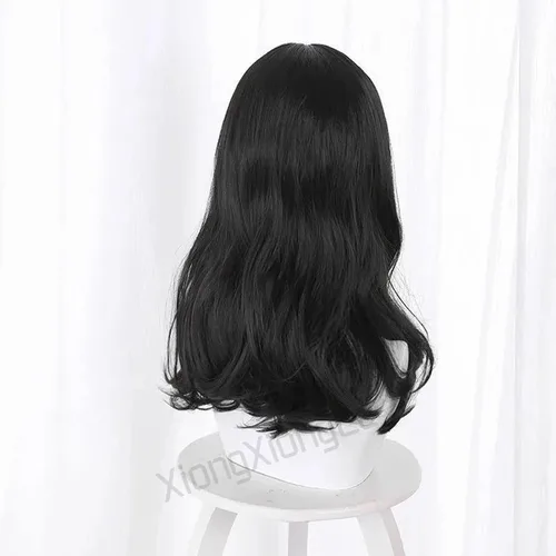 Vista 5 de XiongXiongLe Peluca de cosplay de anime Tokyo Revengers Baji Keisuke para hombres y mujeres, juego de rol, pelucas largas y rizadas para disfraz