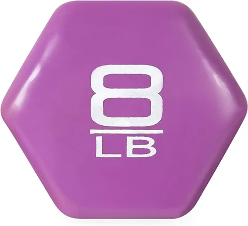 Vista 4 de Cap Barbell - Mancuerna con revestimiento de vinilo 1-15 LB (unidad única o par)
