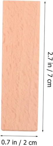 Vista 5 de EXCEART 8 piezas de suministros de tallado de madera para tallar, palo de patio, diario de madera de balsa, sello de libro, bloque de construcción