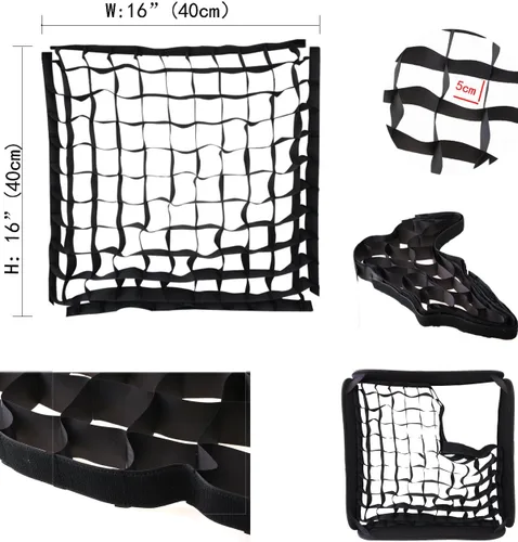 Vista 4 de Godox Honeycomb Eggcrate rejilla suave para 15.7" 15.7x15.7 in Softbox (solo cuadrícula)