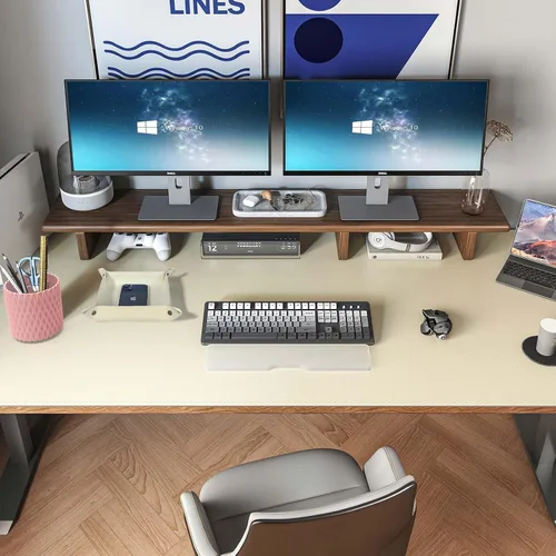 Vista 18 de DAWNTREES - Tapete de escritorio a doble cara, almohadilla de escritorio de cuero, negro 35.5"x17", protector de escritorio de corcho