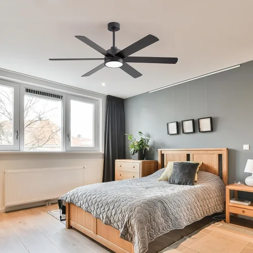 Vista 3 de Ventiladores de techo de 60 pulgadas con luces y control remoto, ventilador