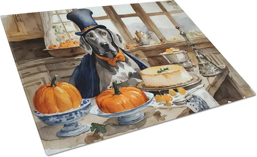 Vista 33 de Caroline's Treasures DAC1720LCB Affenpinscher - Tabla de cortar de vidrio con calabazas para cocina de otoño, grande, decorativa, de vidrio
