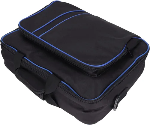 Vista 5 de ASHATA Bolsa de transporte portátil para PS5, funda protectora de gran capacidad con correa de hombro ajustable y almohadilla acampanada