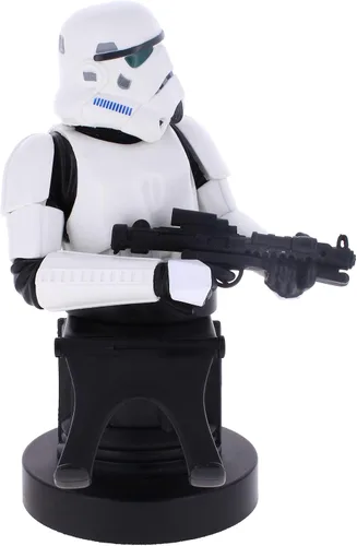 Vista 6 de Exquisite Gaming Imperial Stormtrooper Cable Guy - Soporte para teléfono móvil y controlador multicolor