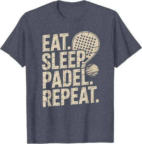 Vista 106 de Camiseta Eat Sleep Padel Repeat Padel Jugador de Tenis