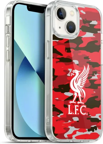 Vista 190 de Head Case Designs Funda de gel con licencia oficial del Liverpool Football Club Away Colourways Crest Camou [protección de grado militar] compatible