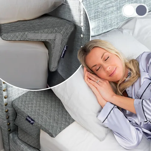Vista 11 de XetraDesign Juego de almohadas de cuña de cama para espacio de cabecero de hasta 7 pulgadas, relleno de hueco triangular para cama, relleno