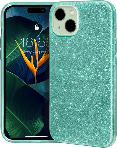 Vista 25 de MATEPROX - Funda compatible con iPhone Air de 6.5' [2025], carcasa protectora de 3 capas con purpurina brillante y tendencia, anti-arañazos y a