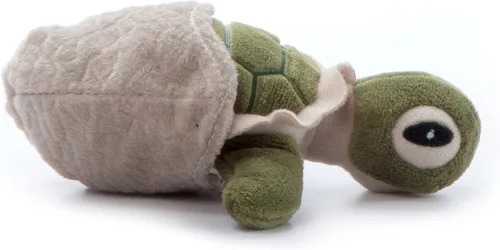 Vista 7 de The Petting Zoo Animal de peluche de tortuga marina con mini concha, regalos para niños, animales salvajes del océano Onez, peluche de tortuga