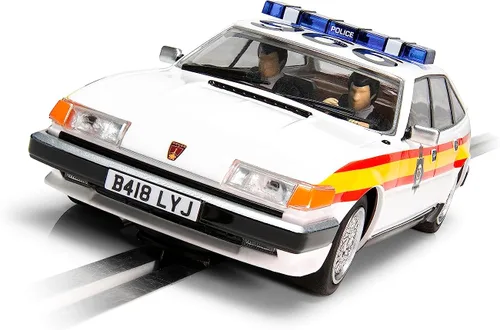 Vista 3 de Scalextric Rover SD1 1980's Sussex Police Car Livery 1:32 Slot Race Car C4342