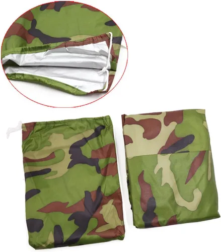 Vista 3 de uxcell L 190T - Funda para motocicleta y scooter camuflaje al aire libre a prueba de polvo de 86 pulgadas para Yamaha