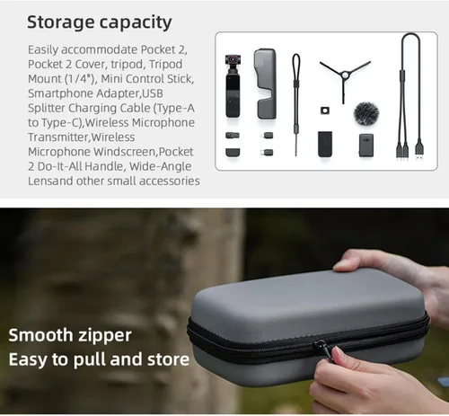 Vista 7 de Caja de viaje Bolsa de almacenamiento de mano Funda protectora para DJI Osmo POCKET 2