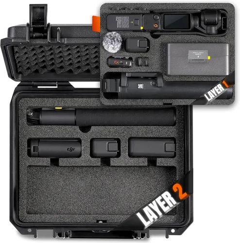 Vista 7 de Funda rígida impermeable de viaje para DJI Osmo Pocket 3/Pocket 4 Accesorios/Combo Creador/Combo de expansión de energía/cámara