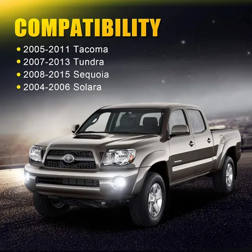 Vista 7 de Suparee. - Conjunto de luces antiniebla LED para Tacoma, Tundra 4runner, Corolla, Camry.