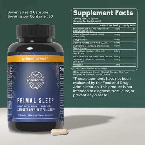 Vista 3 de Primal Harvest Rutina diaria de dos pasos NAD+ + Sleep Paquete de 2 Suministro para 30 días
