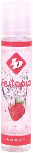 Vista 4 de ID Frutopia - Lubricante con sabor a pasión a fresa, frambuesa, sandía, cereza y mango, 1 onza (cereza)