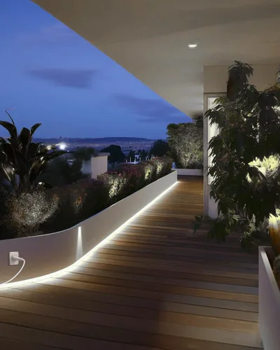 Vista 3 de Aclorol Tiras de Luces LED COB de 16.4 Pies para Exteriores, Luz Flexible LED Impermeable AC 110V-120V, Cuerda de Luz LED con Enchufe