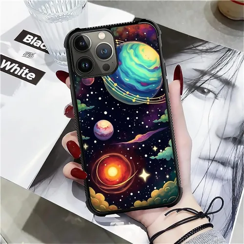 Vista 981 de Funda compatible con iPhone 15, diseño de elefantes africanos, diseño increíble a prueba de golpes, antiarañazos, carcasa trasera de policarbonato