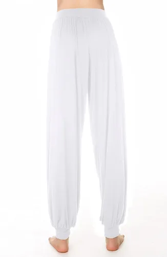 Vista 35 de Pantalones de algodón para mujer, elásticos, suaves, para yoga, deportes