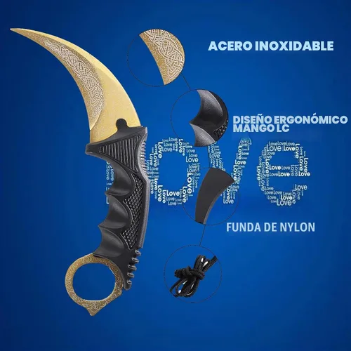 Vista 4 de TOPOINT Cuchillo de entrenamiento Karambit sin filo Karambit Cuchillo de entrenamiento de práctica sin herramienta de entrenamiento de vanguardia