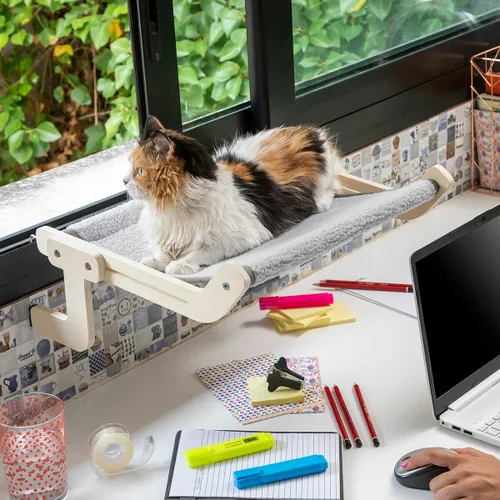 Vista 5 de Hamaca Colgante para Gatos Hamacat InnovaGoods