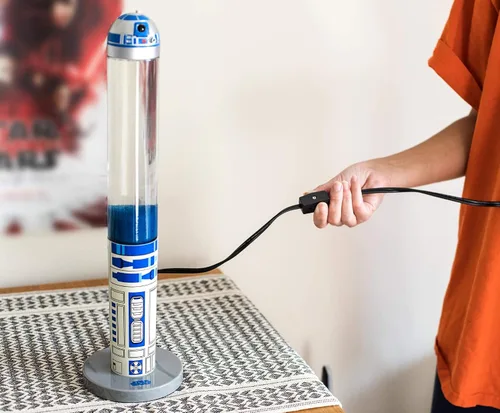 Vista 4 de Star Wars R2-D2 "Artoo" Lámpara de Movimiento Superior 3D, Luz Ambiental 18 Pulgadas